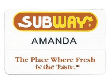 Tape Slot Badge - 2 5/8