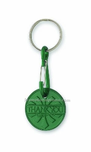 Thank Medallion Key Ring