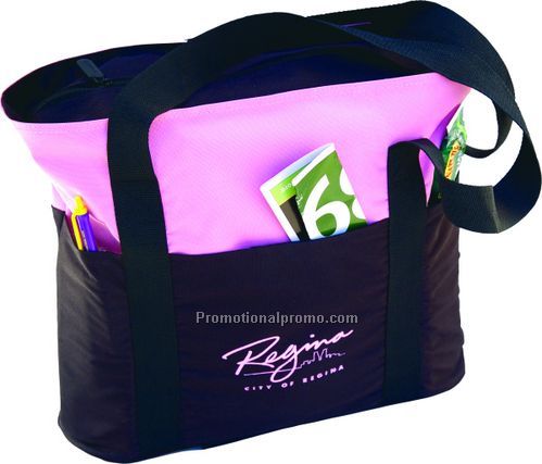 Tourist Tote -pink/black