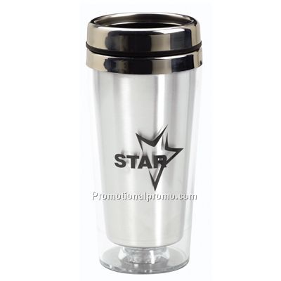 Translucent Tumbler With Stainless Steel Lid 16 oz