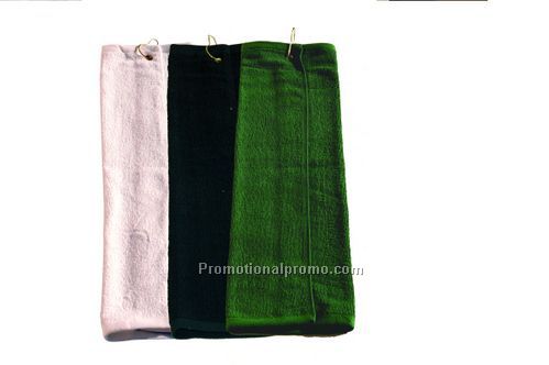 Trifold Golf towel - white