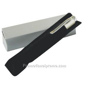 Velvet Pouch with Silver Paper BOx For Pocket Pen