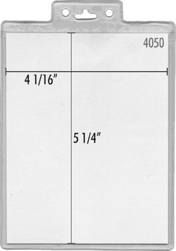 Vinyl convention ID badge holder pouch #4050