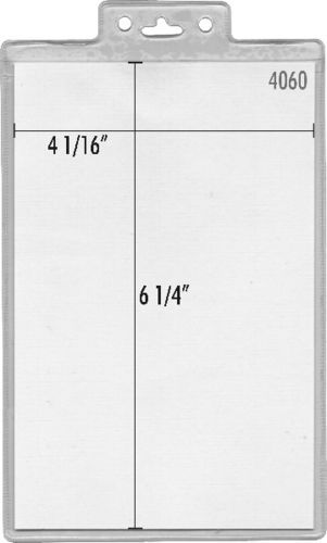 Vinyl convention ID badge holder pouch #4060 