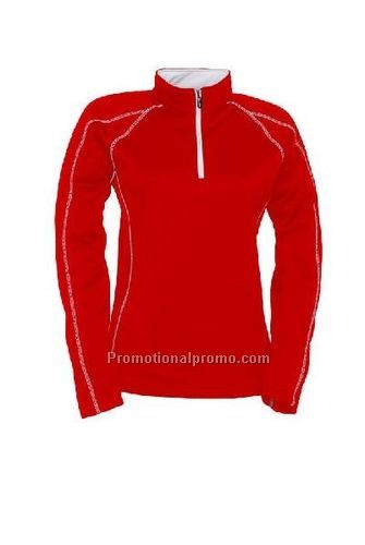 WOMEN'S DRYWICK 2-TONE ZIP - Red