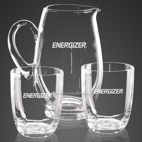 Water Pitcher & 2 Glass Set