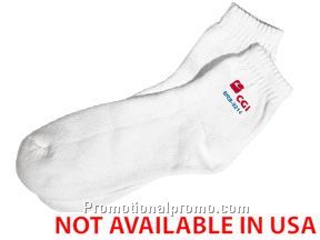 White cotton golf socks