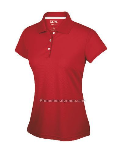 Women's Climalite Tech Solid Jersey Polo - University Red
