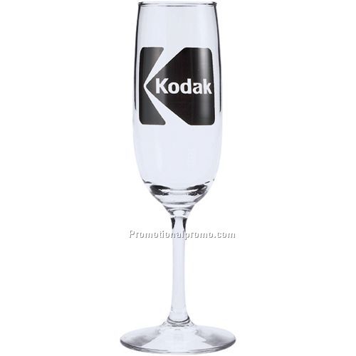 glassware - 6 oz clear flute