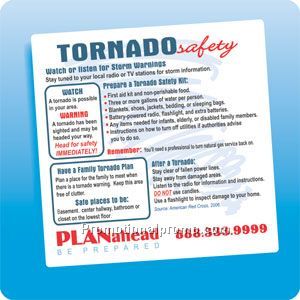 health & safety magnet - Tornado Safety