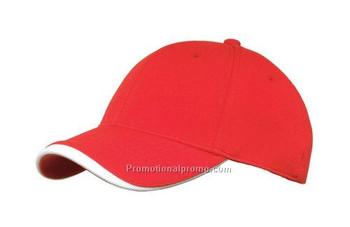 polyester dobby knit strectchable fitted cap / wave sandwich peak