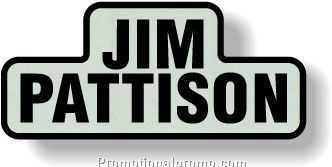 .002 Custom Shape Silver Matte Polyester Decals