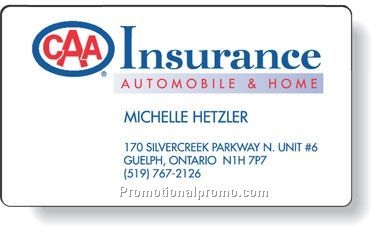 .020 White Matte Magnetic Business Cards / round corners