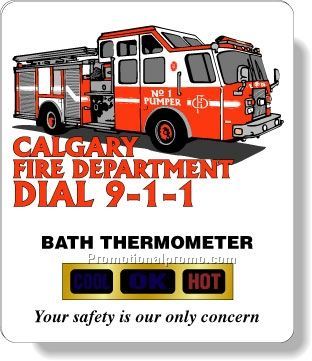 .060 White Matte Styrene Plastic Bath Thermometers