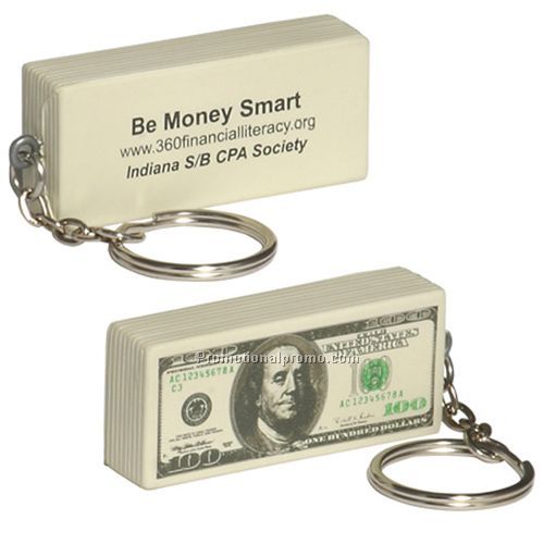 $100 BILL KEY CHAIN