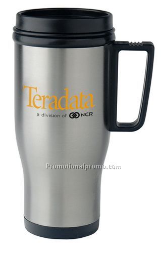 14 oz. Stainless Steel Auto Mate - Mug/Slide 37230 Sipp Lid