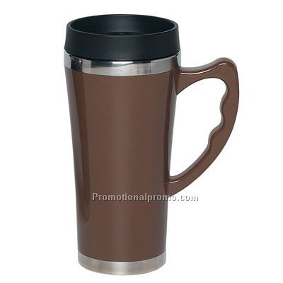 17 OZ. TRAVEL MUG WITH STAINLESS STEEL BOTTOM
