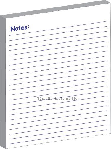 2" x 3.5" magnet with stock 25 page memo pad/to-do list
