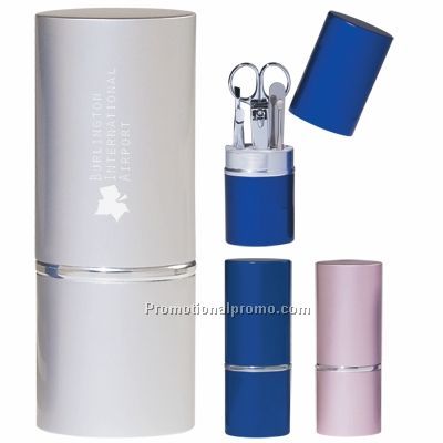 6 PIECE MANICURE SET IN ALUMINUM CASE