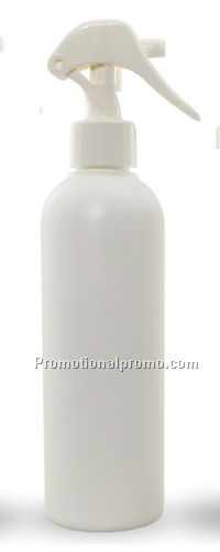 8oz White Bullet Trigger Spray Bottle