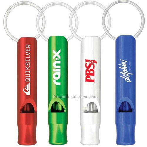 Aluminum Metal Whistle Key Chain