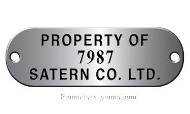Aluminum Property Tags - 1 7/8