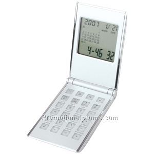 Aluminum Travel Alarm/Calculator