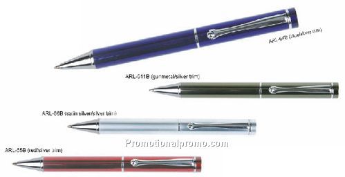 Ariel Pen - Gunmetal/Silver Trim