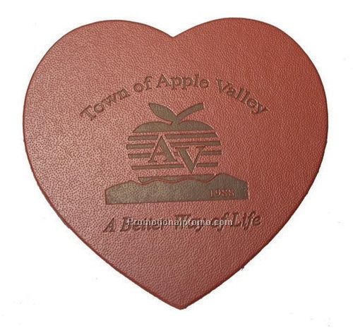 Avalon Heart Coaster - Rubber Back