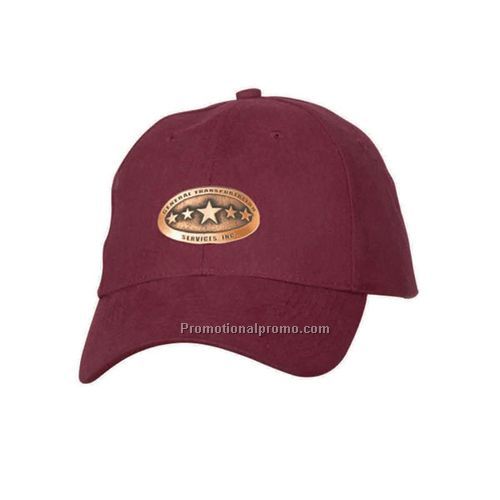 Burgundy Heavy Weight 100% Brushed Cotton Twill Caps