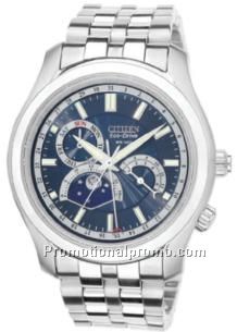 CALIBRE 8651 -Men's Eco-Drive Bracelet Blue Dial - Silver Tone