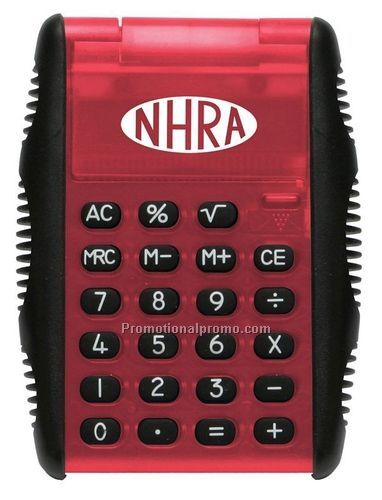 Calculator with Flipper Door - Red