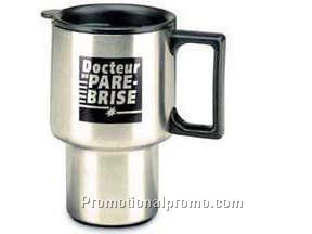 Car stainless steel insulated mug - 16 oz.