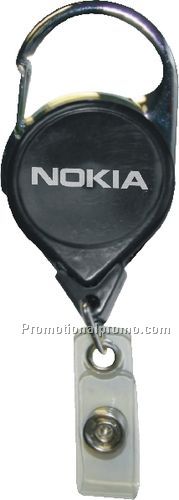 Carabiner Retractable Holder - Solid or Translucent Color - Direct