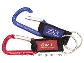 Carabiner with lanyard 6 cm