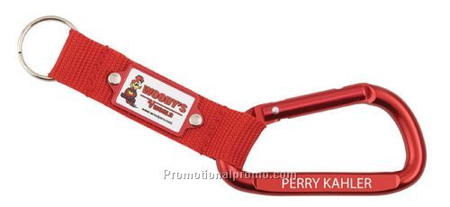 Carabiners with aluminum plate - Standard with label