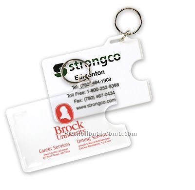 Card holder with key-ring