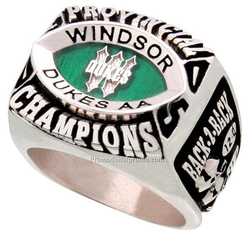 Champion Football Double Bevel Bezel jewelry