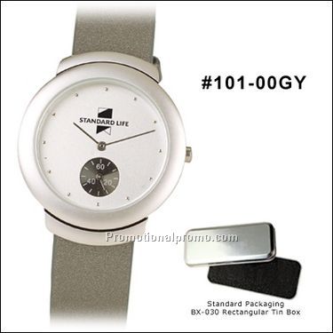 Charcoal eye, metalic strap