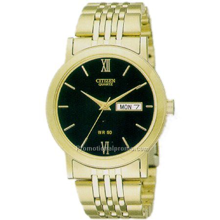 Citizen Quartz Gent's Stainless Steel Gold-Tone