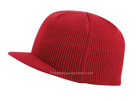 Cotton Acrylic Knit Toque with Visor