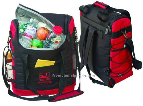 Day pack cooler black / red