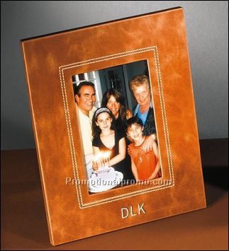 Distressed Leather Picture Frame