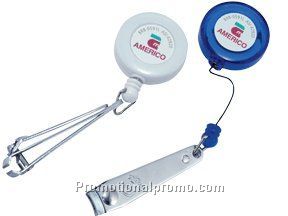 Fishing line cutter retractable nail clippers