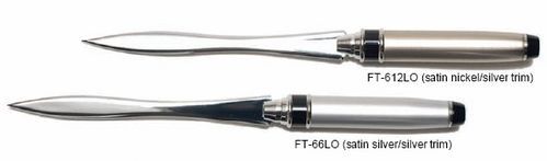 Flat Top Letter Opener - Satin Silver/Silver Trim