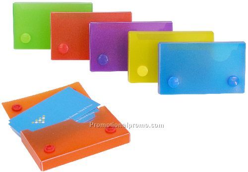 Frosted Business Card Case - 3 5/8" x 2 1/4" x 1/2"