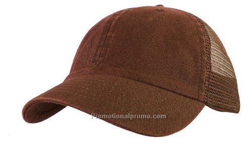 Garment Washed Cotton Twill Mesh Back Cap
