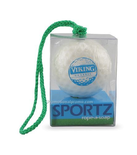 Golf Ball Soap on a Rope
