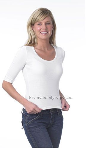 Half Sleeve Scoop Neck