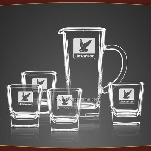 Ice Bucket & 4 On-The-Rocks